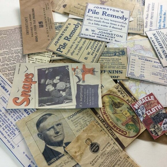 Lot 25 Piece Vintage Postcard Reproduction Junk Journal Ephemera Craft Supply mq - Picture 5 of 11